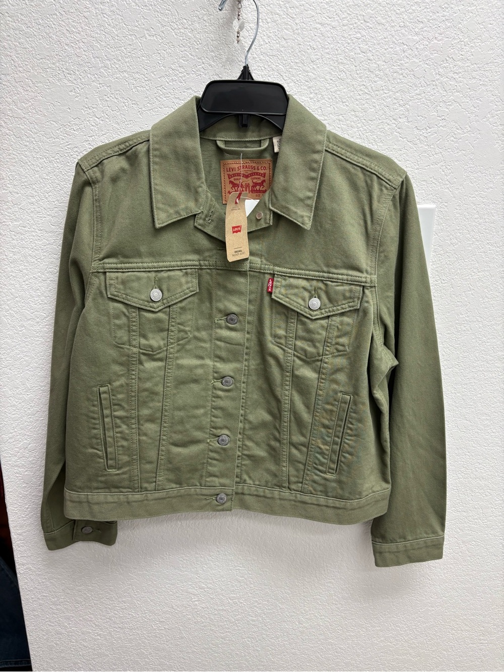 Levi's Olive Green Women's Denim Trucker Jacket